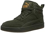 Flexible Laufsohle PUMA Herren Rebound Street V2 SD FUR Hohe Sneaker, Grün (Forest Night-Forest Night-Buckthorn Brown 02), 44.5 EU