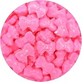 NCS Pink Bow Ribbon Edible Candy Sprinkles, 8 ounces