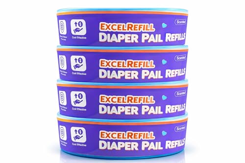 Recargas para Bote de Pañales Compatible con Diaper Genie y Munchkin - 1280 Unidades (Paquete de 4) miniatura 1