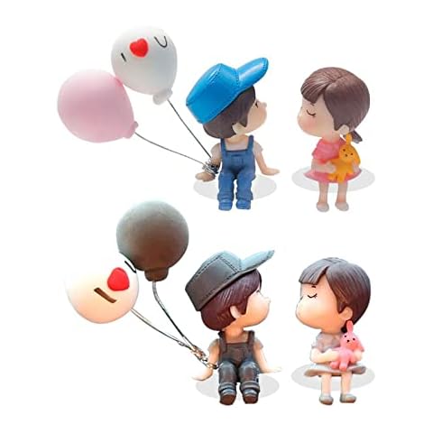 DKDDSSS 4 PCS Adornos de Parejas Lindas para Coche Cover