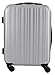 Maleta Equipaje de Mano Cabina rígida Ligera con 4 Ruedas, 55cm (Plata)
