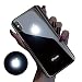 Produktbild Mikowoo Kompatibel mit iPhone X Hülle Glowing Ultra Slim Leichtes Light Up Logo, kratzfestes, gehärtetes Glas Kabelloses Aufladen Kompatibel mit iPhone X/XS iPhone 7 iPhone 8,A,iPhoneXR