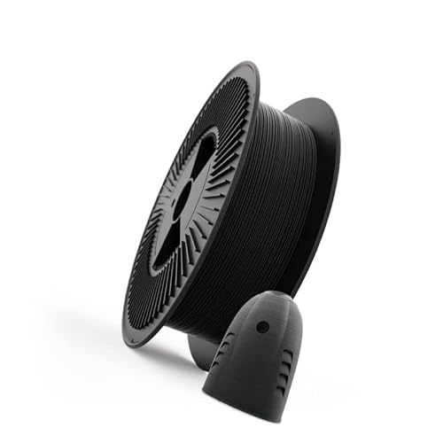 Recreus Filamento PLA-LW Light Weight, Peso Ligero, 1.75mm para Impresora 3D, Material Espumoso (3kg, Negro)