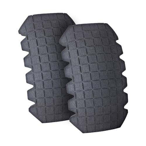 Kneetek Kniepolster Universal Maxi 16 | 2 Stück | 245x150x16mm | 115g | optimaler Knieschutz in Kombination mit Arbeitshose | Knieschutzpolster geeignet für Klempner Elektriker Fliesenleger