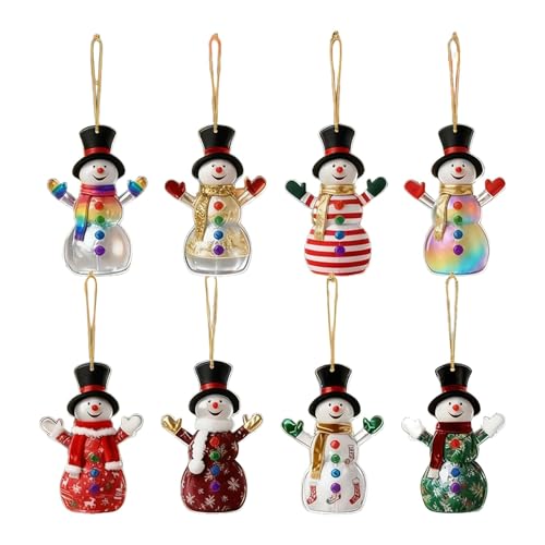 Bonhomme de neige de Noël YRYRYW en suspensions 2D pour réchauffer l'ambiance hivernale