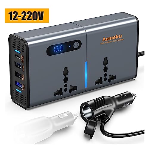 Convertisseur 12V 220V voiture 200W avec chargeur USB Type C - 3