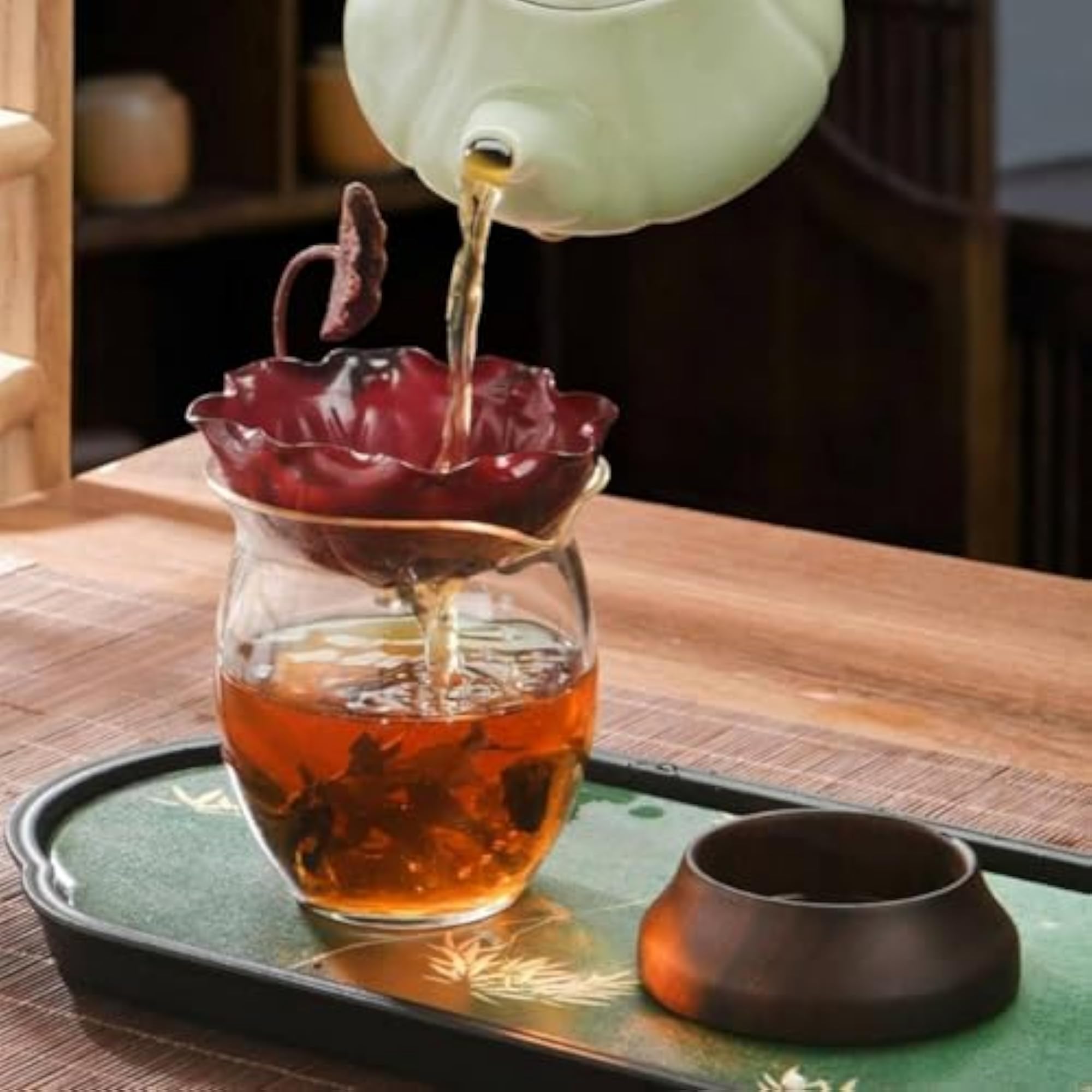 Handmade Copper Tea Strainer, Unique Drink Accessory