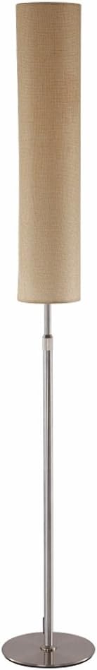 Floor lamp LED Vertical Floor Lamp, Telescopic Adjustable Height, Cloth Lampshade (Beige/Ephedra), Living Room/Bedroom/Study Room Creative Desk Lamp (Color : Ephedra)