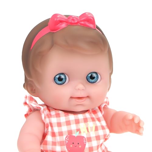 Lil Cutesies 9" All Vinyl Baby Doll Feeding Time Gift Set| Posable and Washable | Removable Outfit | High Chair and Feeding Accessories | JC Toys | Ages 2+ by JC Toys - Image 3