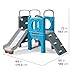Step2 Scout & Slide Climber, Kids Outdoor Playset, Backyard Playground Set, Slide, Climbing Wall, Tunnel, Outside Vintage Style Jungle Gym, for Toddlers 2-6 Years Old