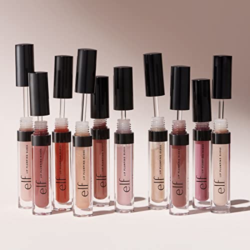 E.l.f. Lip Plumping Gloss, High-Shine Liquid Lip Color, Creates Fuller Lips & Plumper Pout, Moisturizing Formula, Pink Paloma, 0.09 Fl Oz #TOP5