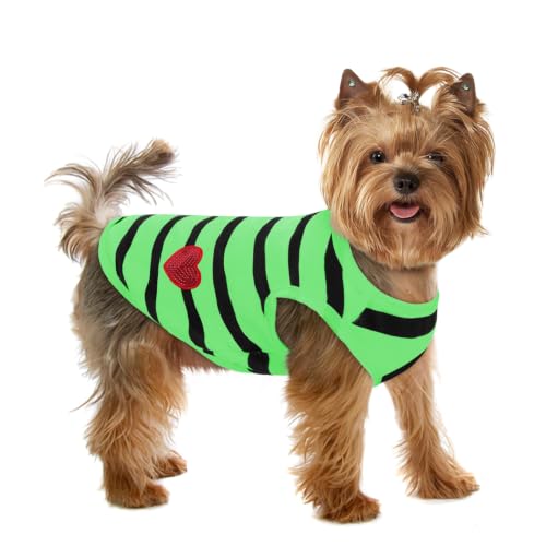 Dog Striped Shirts for Large Dogs, Dog Cothes for French Bulldog, Dachshund