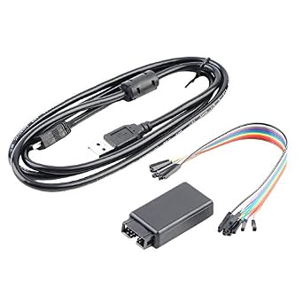 HiLetgo USB Logic Analyzer Device with EMI Ferrite Ring USB Cable 24MHz 8CH 24MHz 8 Channel UART IIC SPI Debug