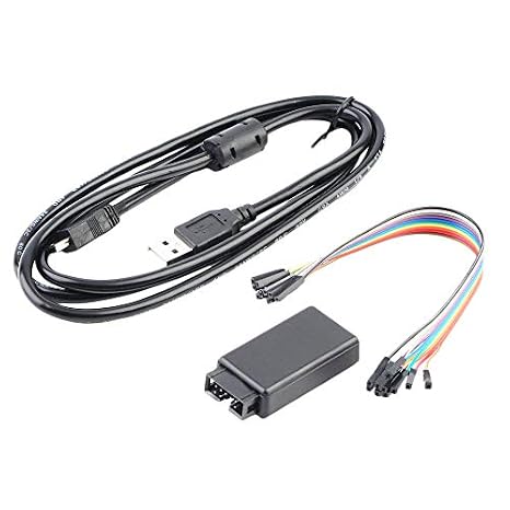 HiLetgo USB Logic Analyzer Device with EMI Ferrite Ring USB Cable 24MHz 8CH 24MHz 8 Channel UART IIC SPI Debug