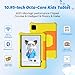 CALLSKY-NOTE Kids Tablet Android 14 11 Inch 64GB 2TB Expandable Octa-Core Child Tablet with Kid-Proof Case, Parental Control, Bluetooth5.4, Quad Speakers, Educational Tablet for Kids 3-12, Yellow