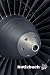 Notizbuch: Kariert, 120 Seiten ca. A5, Bullet Journal, Tagebuch, Flugzeug Triebwerk, Turbine, Fan, im Softcover