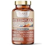 Eye Complex 7-120 Capsules - Lutein, Meso-Zeaxanthin, Zeaxanthin, NZ Blackcurrant, Bilberry, Goji & Eyebright – 4 Month Supply – UK Manufactured