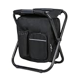 HNULGVI Anglerstuhl Klappstuhl Angelstuhl Outdoor Camping Picknick Tragbarer Thermokühler...