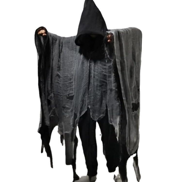Costume d'Halloween pour adulte type cape fantôme zombie et vampire