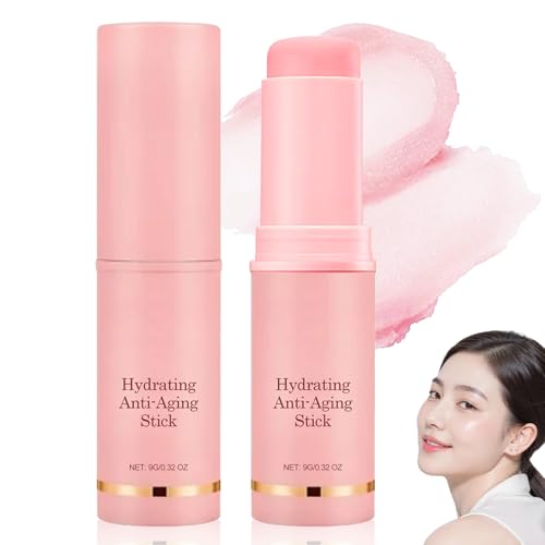 Wrinkle Multi Balm Stick 2PCS Wrinkle Bounce Multi Balm Feuchtigkeitsstift Anti-Falten zur Verminderung von Gesichts- Lippen- und Augenfalten Kollagen Anti-Aging Balsam für die Gesichtshautpflege