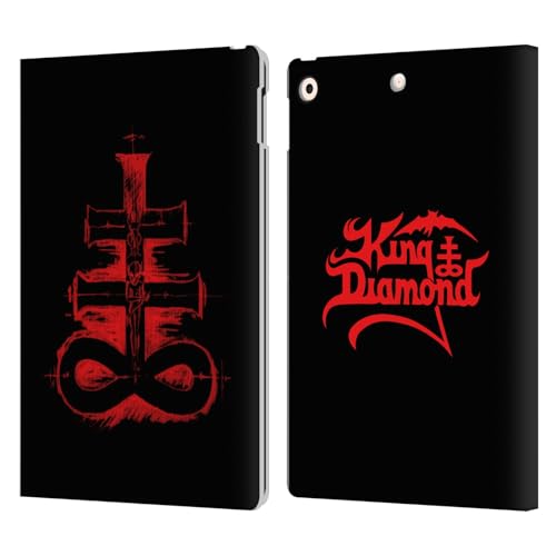 Protection iPad 10.2 King Diamond Fatal Portrait étui portefeuille cuir antichoc