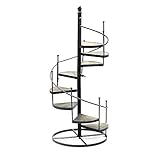 DIYARTS Estantes de macetas en Espiral, Escalera de Hierro Soporte de Flores Estante Giratorio de múltiples Capas Estante de Maceta de Flores Estante Estante Exhibición Decoración de jardín