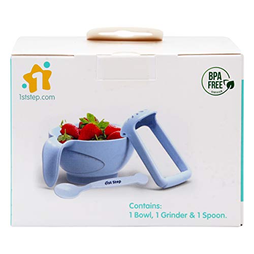 Image of 1st Step Portable Grinding Feeding Masher /Serving Bowl for Baby Food Preparation with Spoon(Pack of 1)