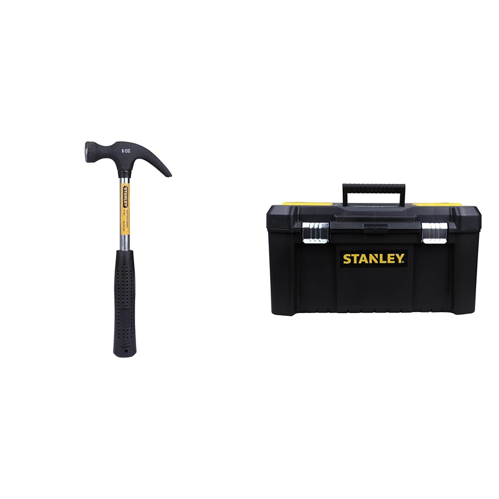 STANLEY 51-152 Claw Hammer with Steel Shaft for Masonry, Woodwork, Fittings for Home, DIY, Mechanic,
