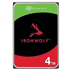 Seagate IronWolf 4TB, NAS Interne Festplatte HDD, 3.5 Zoll, 5400 U/Min, CMR, 64 MB Cache, SATA 6GB/s, silber, inkl. Data Rescue Service (ST4000VNZ06)
