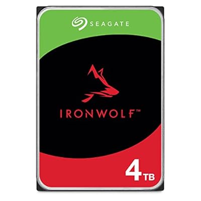Seagate IronWolf 4TB, Disco duro interno, NAS HDD, CMR, 3.5 Pulgadas, SATA 6 GB/s, caché de 256 MB para almacenamiento conectado a red RAID, Paquete Abre-fácil, Rescue Services (ST4000VNZ06) | Ya disponible en tu tienda friki favorita! En mundofriki.es!