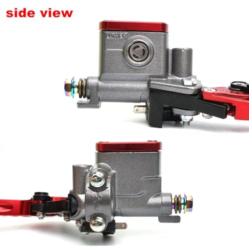 Levier d'embrayage moto hydraulique rouge 22mm anti fatigue