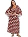 Moss Rose Kaftan Coverup Dresses for Women V Neck Summer Swimsuit Caftan Plus Size Maxi Beach Dresses