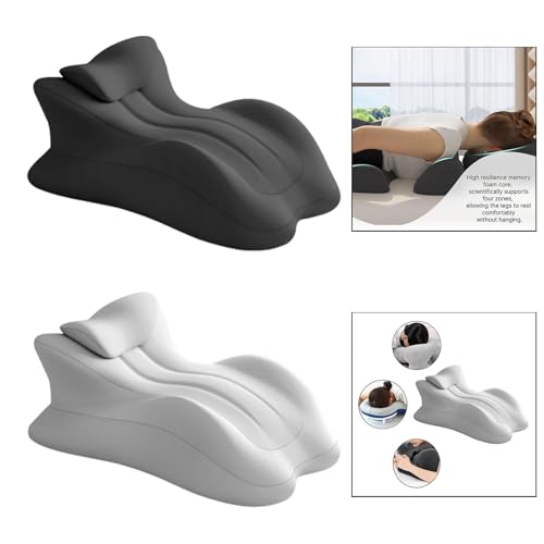 Image of Wedge Prone Position Bed Pillow Kit Multifunctional for Backrest Lightweight Dark Grey