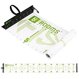 Booms Fishing 59" Fish Ruler: Foldable Fishing Ruler - Waterproof Fish Measuring Tape with Bump Board - Saltwater Fishing Measuring Tool for Angler, RL4 Green with White