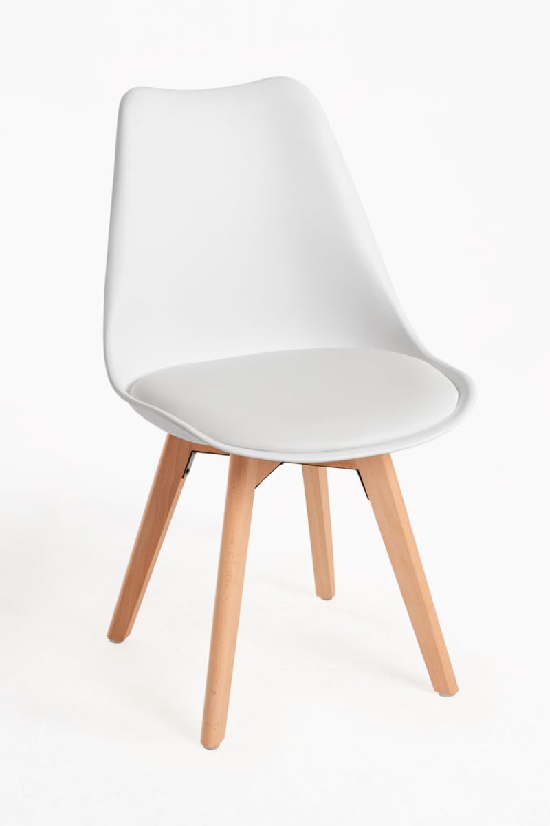 Regalos Miguel - Packs Sillas Comedor - Pack 2 Sillas Synk Basic - Blanco
