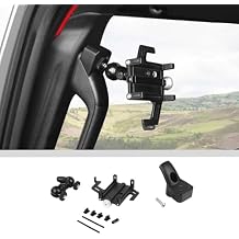 JWWY for Jeep Universal Phone Holder Mount A-Pillar Handle Adjustable Phone Holder for 2024-2026 Jeep Wrangler JL JLU & Gladiator JT Interior Accessories