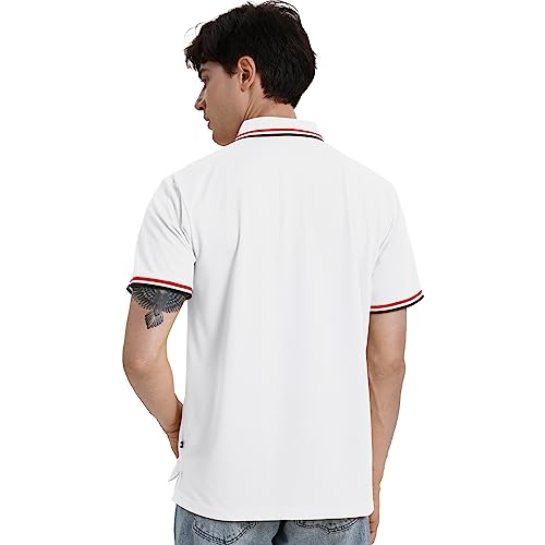 V VALANCH Mens Golf Polo Shirts Short Sleeve Moisture Wicking Golf Polo Shirts Collared Athletic Tennis Shirt3