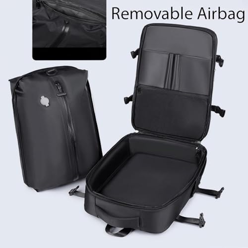 Lunapack Backpack, Luxe Large Capacity Travel Air Vacuum Compression Backpack, Multiple Pockets, with Electric Pump (blue)2