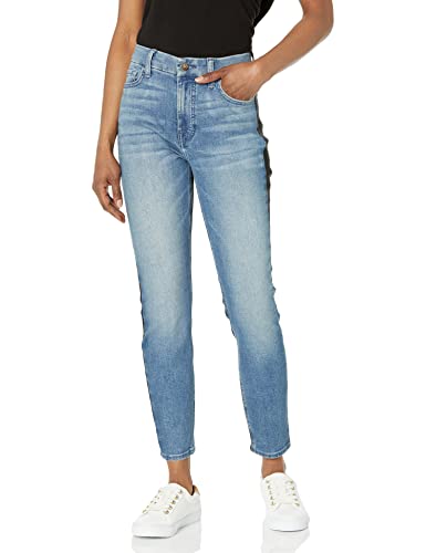 Jen7 Women's Mid-Rise Stretch Denim 50/50 Ankle-Skinny Jeans