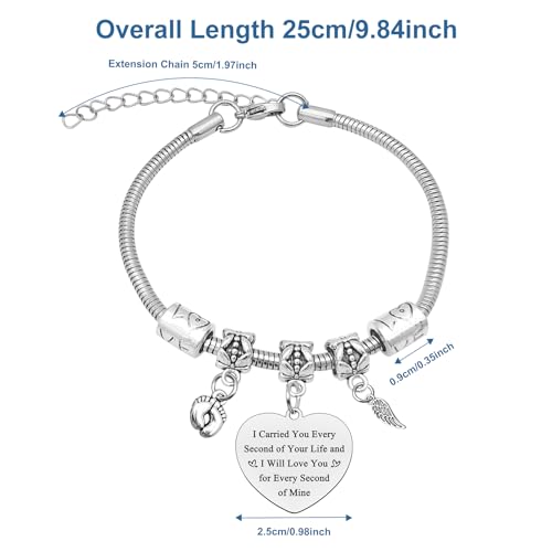 Infant Loss Memorial Gift for Mother Memorial Bangle Sympathy Gifts for Infant Loss Miscarriage Jewelry Memorial Gifts for Loss of Baby Remembrance Bangle Gifts for Women2