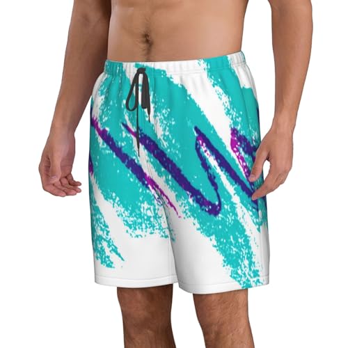 Mens Swim Trunks Quick Dry Board Shorts with Mesh Lining, Breathable Fit Beach Shorts Swimwear Bathing Suits2