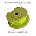 AC80RL3 Replacement Spool Line Compatible with 18v, 24v, 40v Cordless Trimmers,Weed Eater String Autofeed Replacement Spools Line (8Spool,2Cap) Fluorescent Green