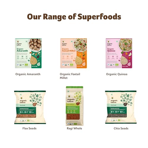Image of Organic Tattva, Organic Chia Seeds 200gm | Rich in Omega 3 Fatty Acids | Rich in Fibre and Antioxidants | Naturally Gluten Free | Healthy Snacks | (Pack of 2-100gm Each)
