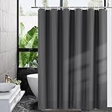 HUIBOHOU Shower Curtain, Mould Proof and Mildew Resistant Washable Bathroom Curtains, Shower Curtain for Bathroom, Bath Curtains with Hooks (Grey, 180 * 180cm)