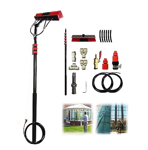 36FT Telescopic Water Fed Pole & Backpack for Efficient Window