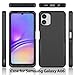 for Samsung A06 5G Phone,TPU+PC 2-in-1 Anti Drop, wear-Resistant, All-Round Protection Phone case,for Samsung A06 5G Phone use. (Black)