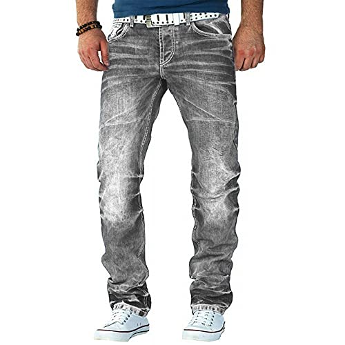 Nuevos Pantalones Vaqueros De Moda para Hombre Pantalones Casuales Pantalones Rectos para Hombre Hip-Hop Denim Cover