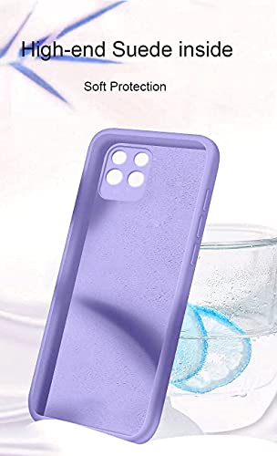 Image of A rtistque Liquid TPU Silicone Matte Shockproof Flexible with Camera Protection Soft Back Cover Case for Mi 11 Pro - Purple