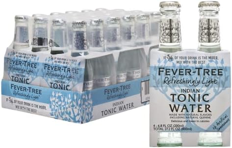 Fever-Tree Refreshingly Tonic Water, Light, 6.8 Fl Oz (Pack of 24)