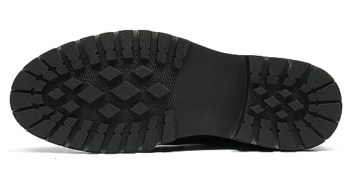 Santimon Mens Oxfords Formal Dress Shoes Genuine Leather Wingtips Brogues Derby Prom Business Casual Wedding Tuxedo Fashion Comfortable Shoes for Men4